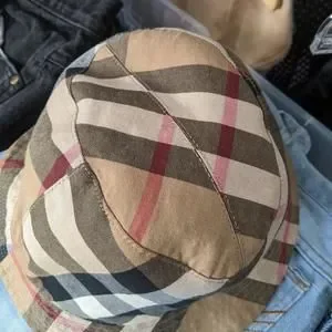 Burberry Reversible Bucket Hat Plaid British Tan Red Script Burberry | Accessories | Burberry Reversible Bucket Hat  main image 4